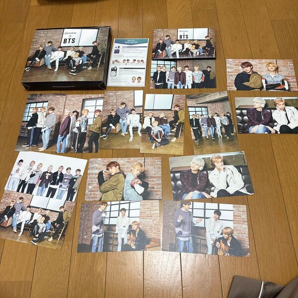 メディヒールとBTSのコラボ 空き箱とメンバー全員の写真