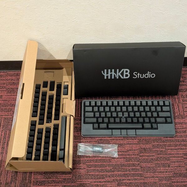 美品 HHKB studio US 英語配列 墨 PD-ID100B + 無刻印キートップ