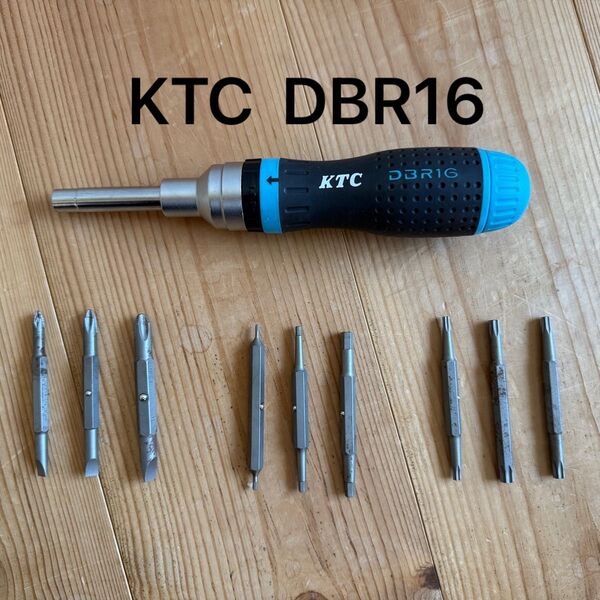 KTC DBR16 ラチェットドライバー ビットセット ビット交換式 KTC