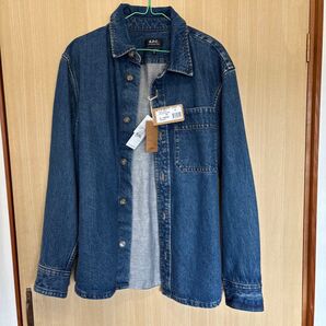 A.P.C. デニムシャツ ジャケットM インディゴブルー 未使用タグ付き