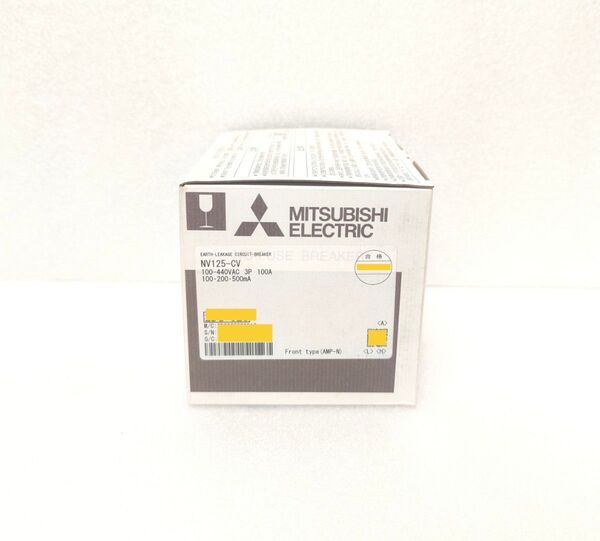 新品 三菱電機 漏電遮断器 NV125-CV 3P100A 100.200.500mA ブレーカ