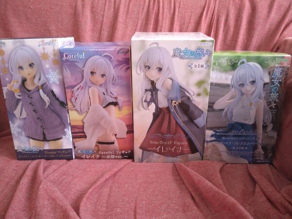 未開封 4種 セット 魔女の旅々 フィギュア イレイナ ぬーどるストッパー Coreful 水着 Trio-Try-iT