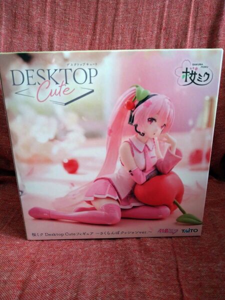 未開封 桜ミク Desktop Cute フィギュア さくらんぼクッションver. 初音ミク