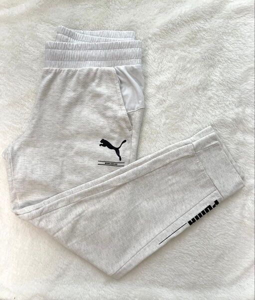 PUMA レディース ジョガーパンツ ライトグレー スエット サイズS