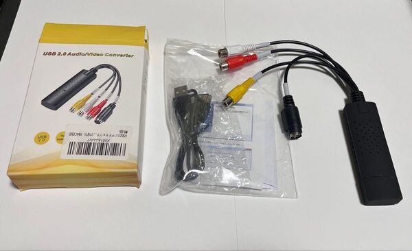 USB2.0 ビデオキャプチャー 2024年版 録画ツールCD付き VHS取込ダビング ほぼ未使用品