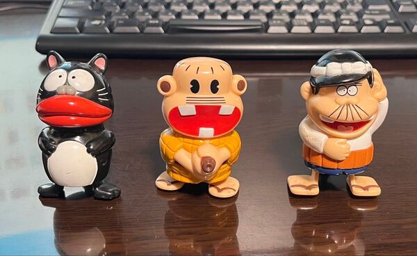 平成天才バカボン バンプレスト 赤塚不二夫 ゼンマイマスコット パパ レレレのおじさん ウナギイヌ 動作確認済み 送料無料