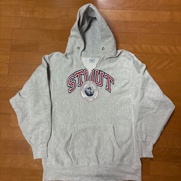 champion リバースウィーブ USA製 90s パーカー チャンピオン グレー