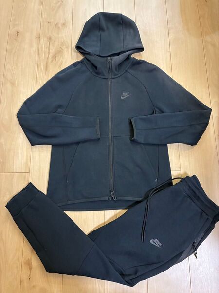 ナイキテックフリース セットアップ 上下セット S/Mサイズ ブラック