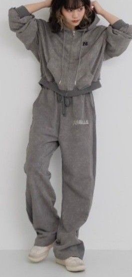 パンツ M cozy damage sweat pants