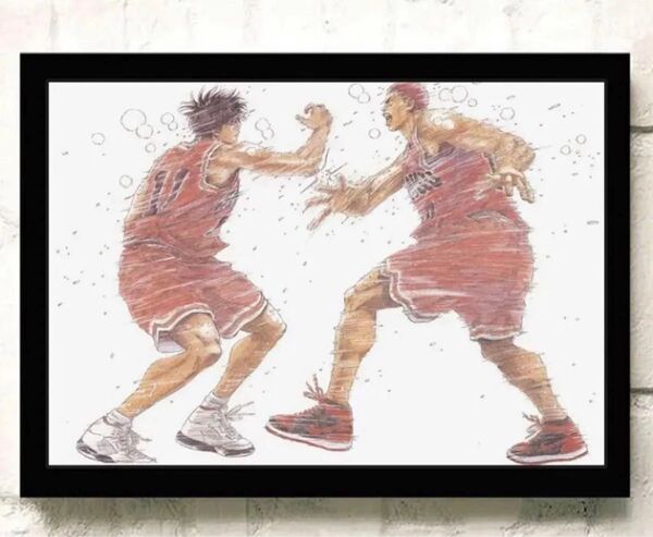 スラムダンク タペストリー 絵画 ハイタッチバージョン キャンパスコットン製