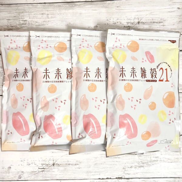 未来雑穀21 マンナン 入り 400g × 4袋 1.6kg / 二十一穀米 雑穀米 もち麦 黒米 大麦 押麦
