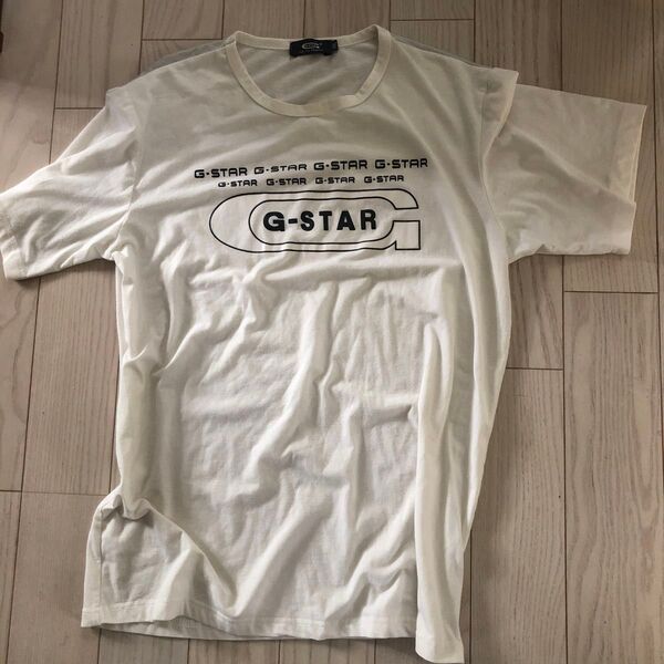 G-STAR RAW Tシャツ ホワイト ロゴプリント