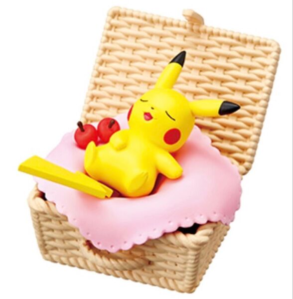 未開封 リーメント ポケモン うたたねバスケット ピカチュウ フィギュア Pokemon マスコット ポケットモンスター