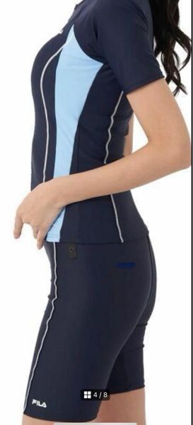 FILA フィットネス水着 13L ネイビー×水色 未使用