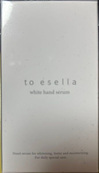 to esella ホワイトハンドセラム 新品未開封
