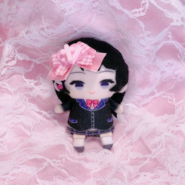 ぬいクリップ にじぱぺっと おまんじゅう 10cm pink