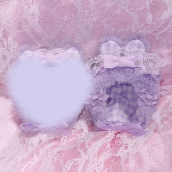 PyonPyon usa maid ぬい服 被り物 着ぐるみ にじぱぺっと おまんじゅう 10cm purple