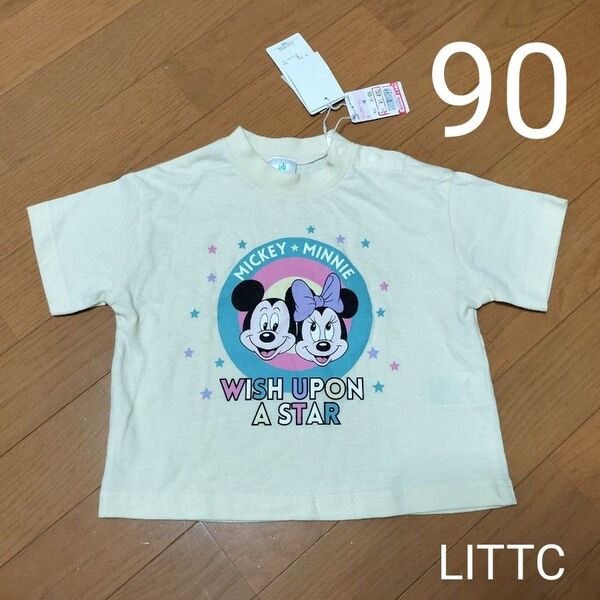 【未使用】しまむら リトシー LITTC ディズニー Tシャツ 半袖Tシャツ カットソー 半袖 90 ミッキー ミニー