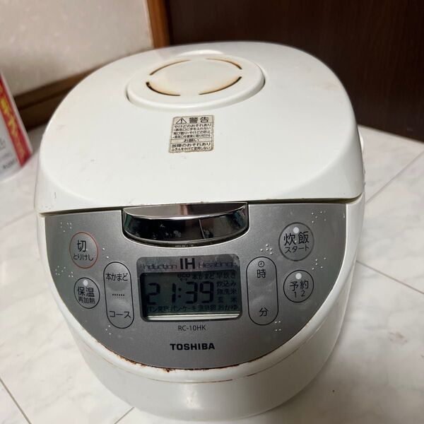 TOSHIBA IHジャー炊飯器 RC-10HK ホワイト 取説あり