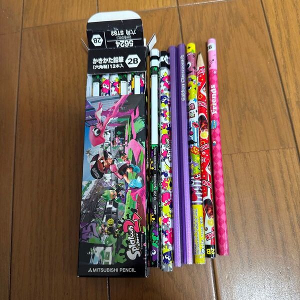 スプラトゥーンえんぴつ 9本 その他6本 鉛筆