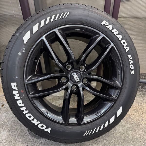 BBS GERMANY SX 17インチ 7.5J 114.3 5穴 +42 PARADA 215/60R17 ホワイトレター ②