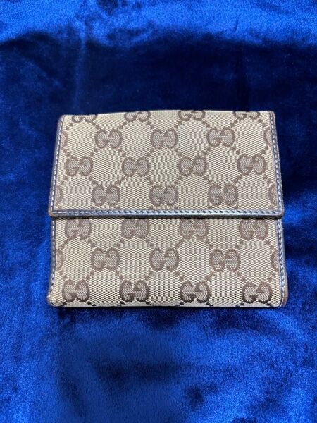 グッチ 二つ折り財布 GUCCI GGキャンバス