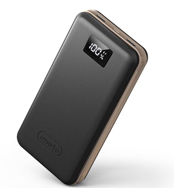 【美品】imuto 65W 27000mAh モバイルバッテリー 大容量 PD 3台同時充電可 LCD残量表示 ポータブル電源代用