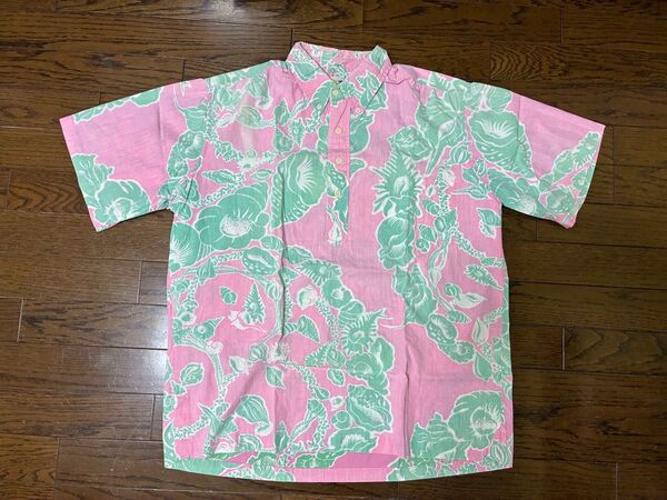 80’s レインスプーナー 金タグ 乳首無し ヌードタグ アロハ シャツサイズL オリジナルヴィンテージ
