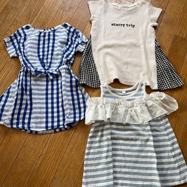 女の子夏服3枚セット①