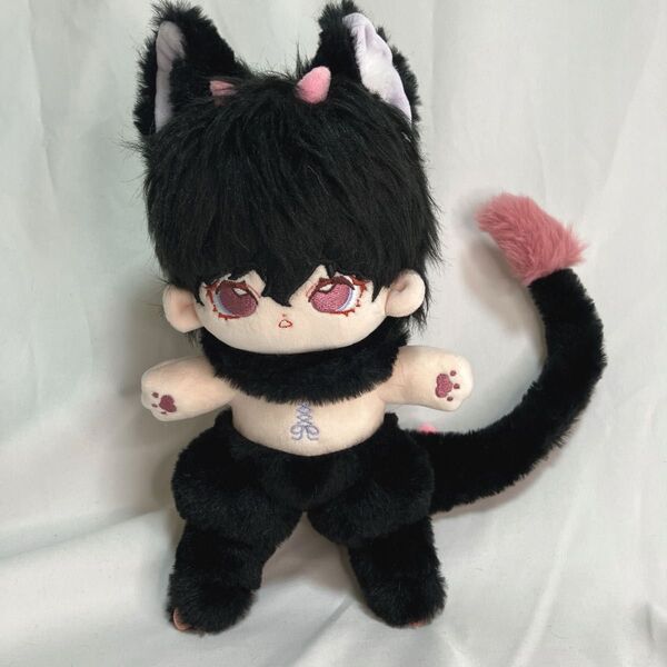 【骨入り】無属性ぬいぐるみ 20cm 黒いしっぽの子