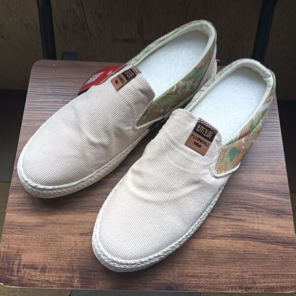 新品 27cm 27.5cm メンズ スリッポン ベージュ シューズ 靴 44