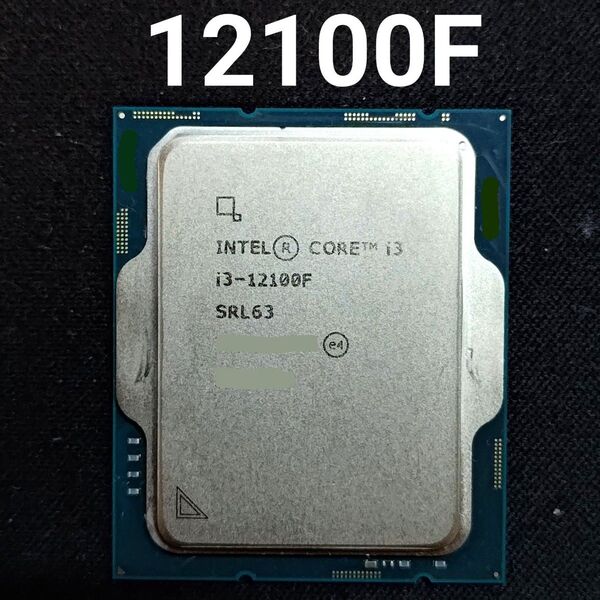 【動作確認済み】INTEL Core i3-12100F CPU