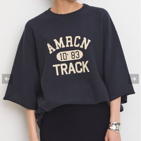 L'Appartement【AMERICANA/アメリカーナ】 HALF SLEEVE SWEAT