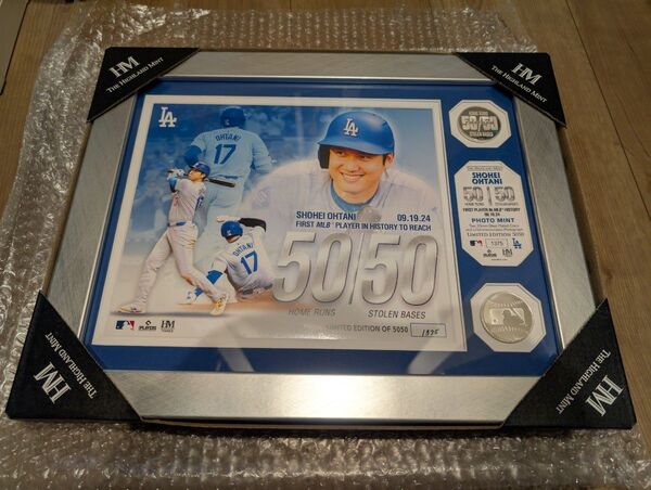 大谷翔平 50-50達成記念ダブルコイン フォトミント シリアルナンバー 新品 未使用