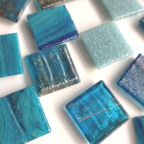 ガラスタイル 海のような綺麗な青色 おまとめセット
