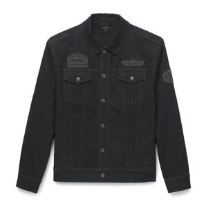Harley-Davidson ブラックデニムジャケット ハーレーダビッドソン アメカジ
