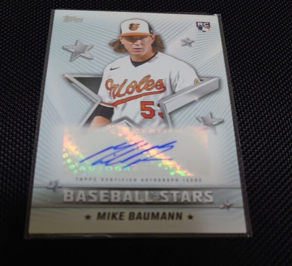 Topps 2022Series2 Mike Baumann ルーキー直筆サインカード
