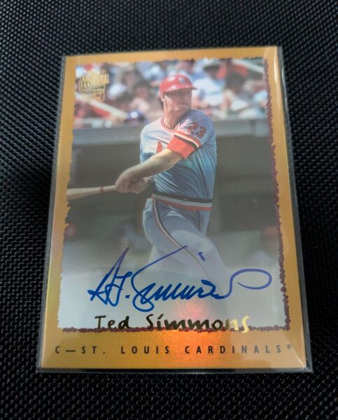 2024 Topps Archives Baseball-Ted Simmons Gold Auto/50 直筆サインカード