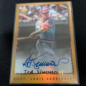 2024 Topps Archives Baseball-Ted Simmons Gold Auto/50 直筆サインカード