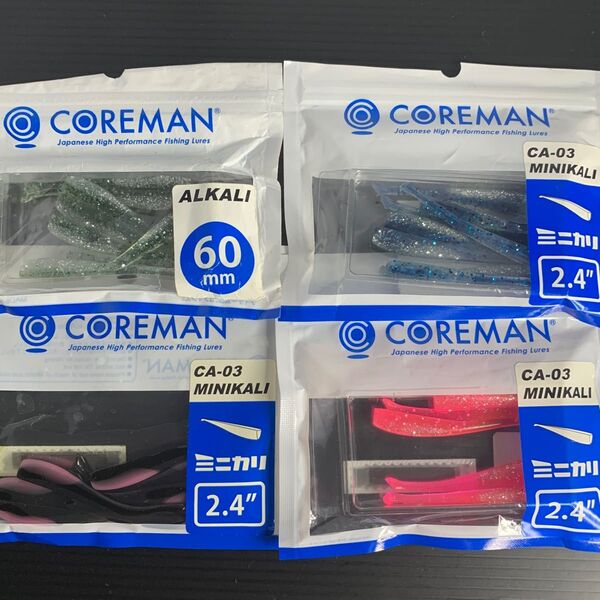 NO.936 COREMAN ミニカリ 2.4インチ アルカリ 60mm 開封品4点27本