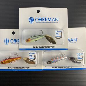 NO.891 COREMAN BC-26 BACKCHATTER ルアー 未開封3個セット