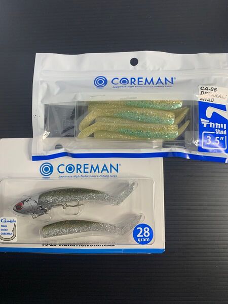 NO.894 COREMAN VJ28 バイブレーションジグヘッド デカカリシャッド 未開封2点
