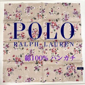 POLO Ralph Lauren ポロラルフ・ローレン 大判ハンカチ ハンカチ レディースハンカチ 花柄 ラルフローレン 未使用