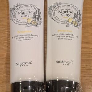 新品■SuiSavon 首里石鹸 マリンクレイ洗顔料 ベルガモット 2個セット