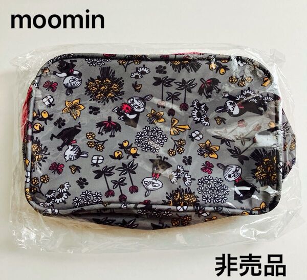ムーミン リトルミー ポーチ 日本生命 ニッセイ 非売品 未開封品 お花柄 小物入れ メイクポーチ キャラクター 化粧ポーチ