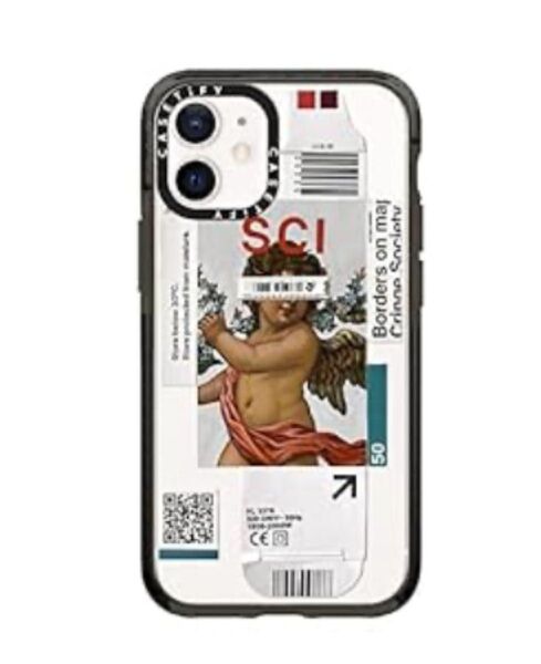 CASETiFY インパクトケース iPhone 12 Mini Below 30 Degrees クリア ブラック 芸能人御用達
