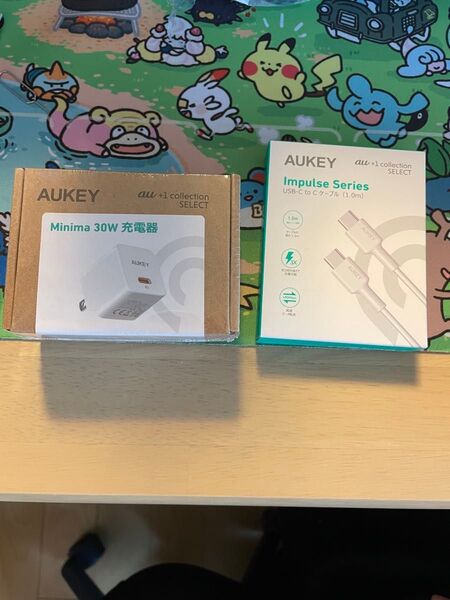 【新品未開封】AUKEY Minima 30W 充電器 とUSB-C to Cケーブル 1collection slect セット