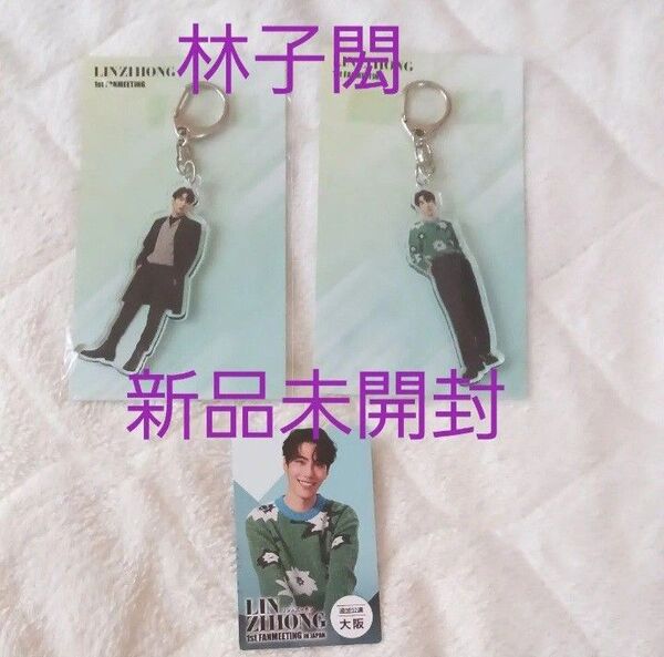 新品未開封 リンズーホン LINZIHONG アクリル キーホルダー 2種 1st ファンミーティング in JAPAN 大阪