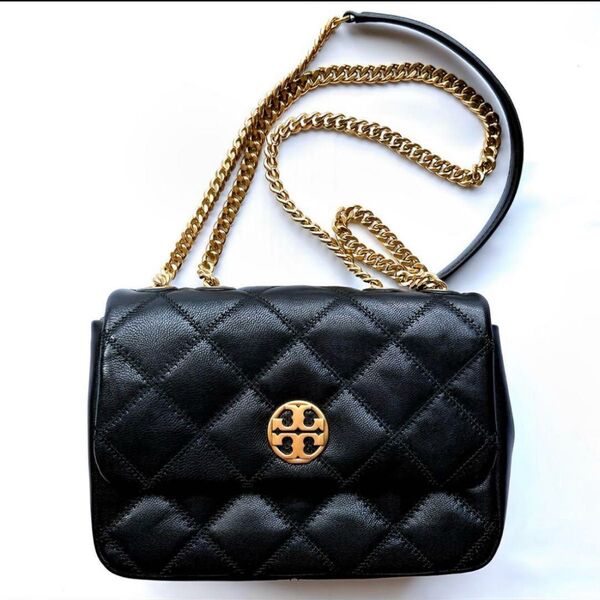 Tory Burch トリーバーチ ウィラ チェーンショルダーバッグ ブラック黒