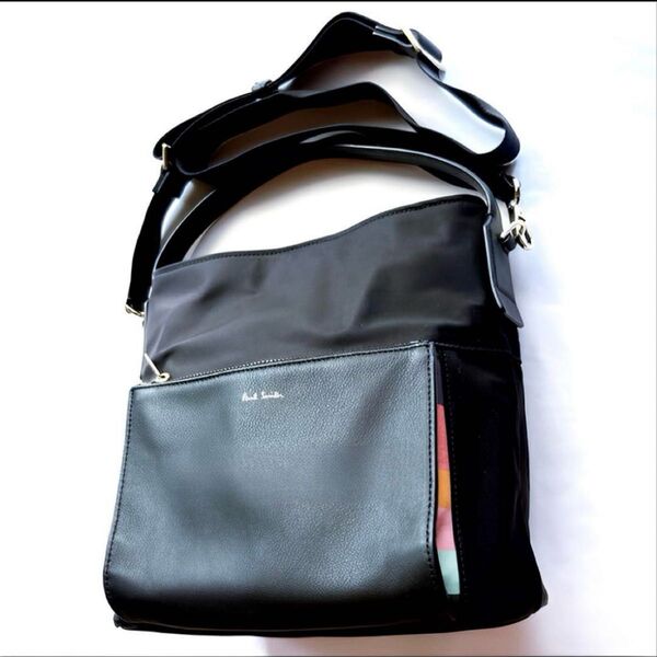 【美品】Paul Smith ポールスミス 2wayショルダーバッグ バケツ型